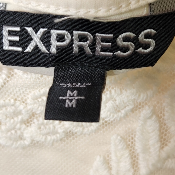 Express Cream Lace Dress - Picture 5 of 6